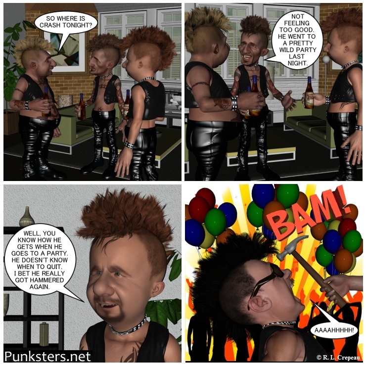 punksters.net pnk rock comic strip # 20