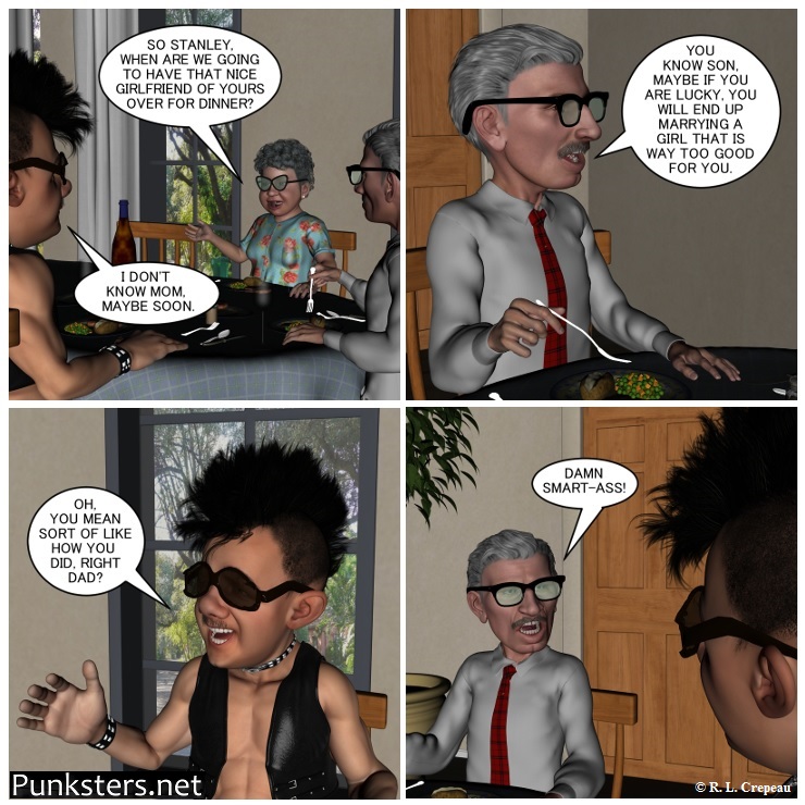 Punksters.net punk rock comic strip # 22