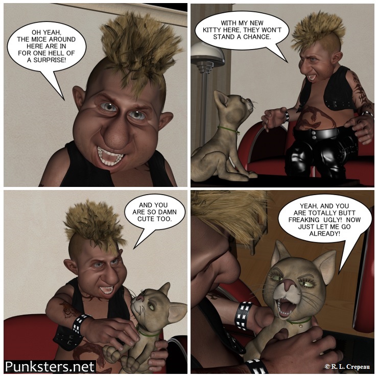 Punksters.net punk rock comic strip # 072