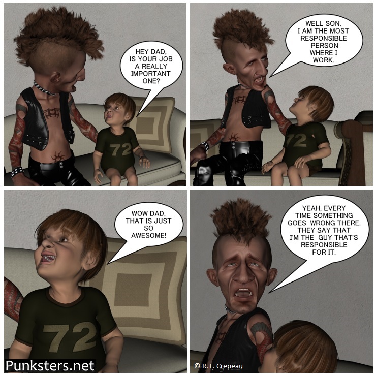 Punksters.net punk rock comic strip # 353 responsible comic strip