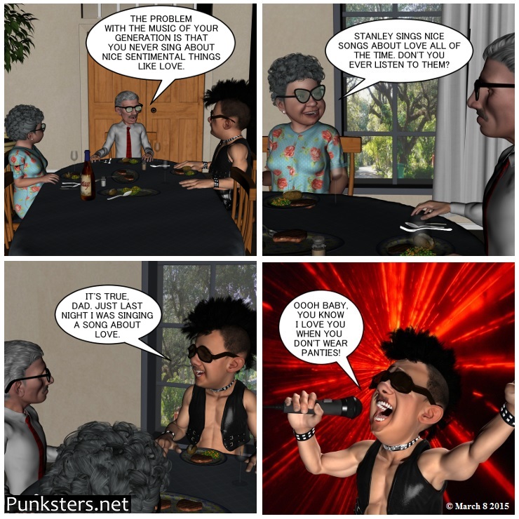 punksters comic strip # 7