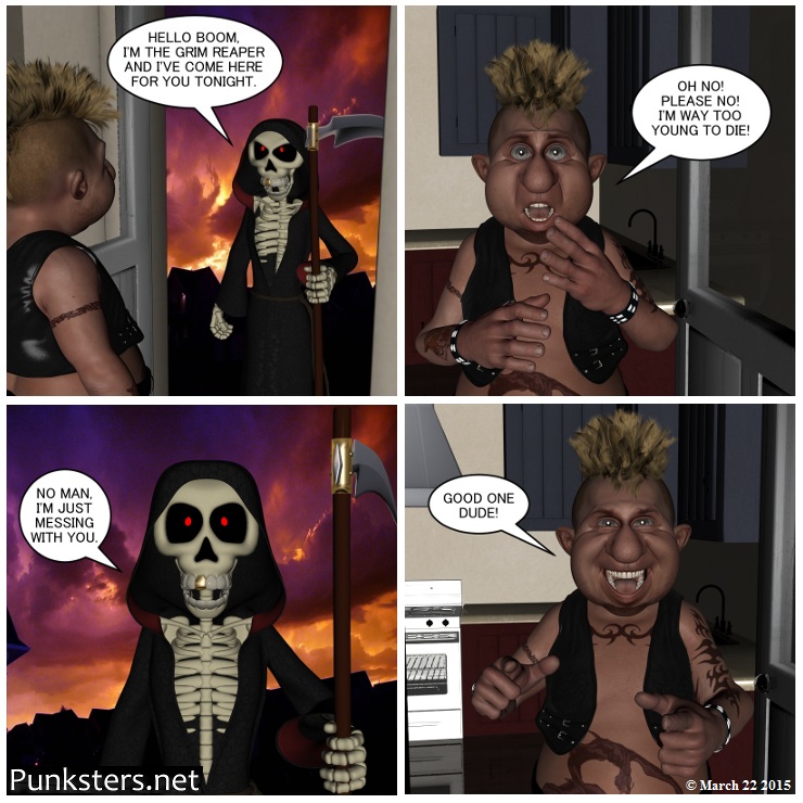 punksters comic strip # 9