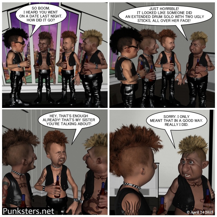 punksters punk rock comic strip # 14