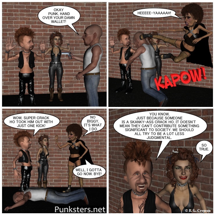 Punksters.net punk rock comic strip # 026