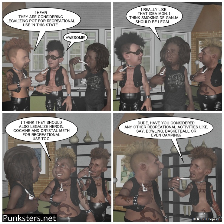 Punksters.net punk rock comic strip # 027