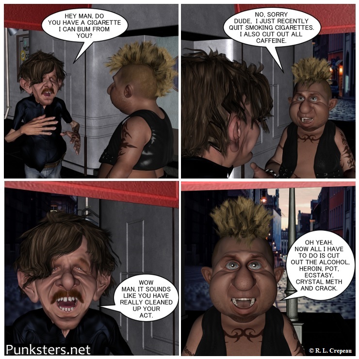 Punksters.net punk rock comic strip # 036