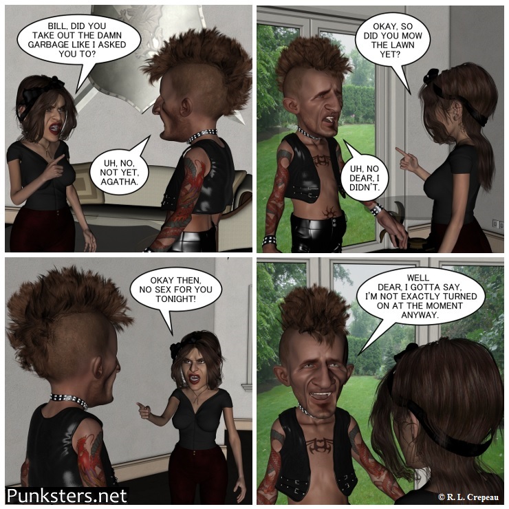 Punksters.net punk rock comic strip # 039