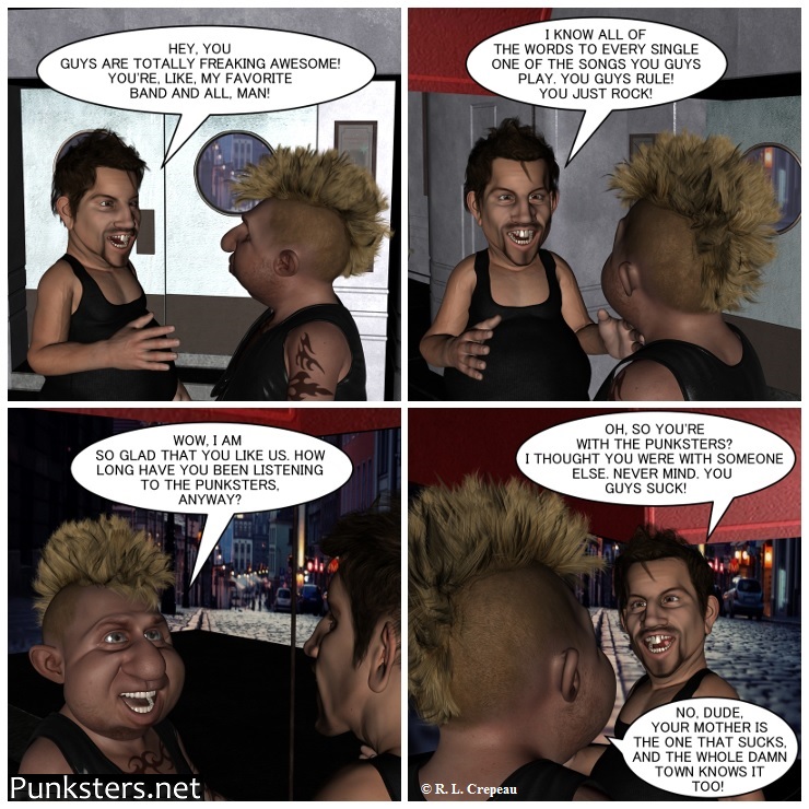 Punksters.net punk rock comic strip # 049