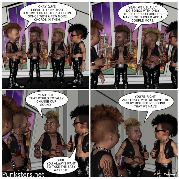 Punksters.net punk rock comic strip # 057