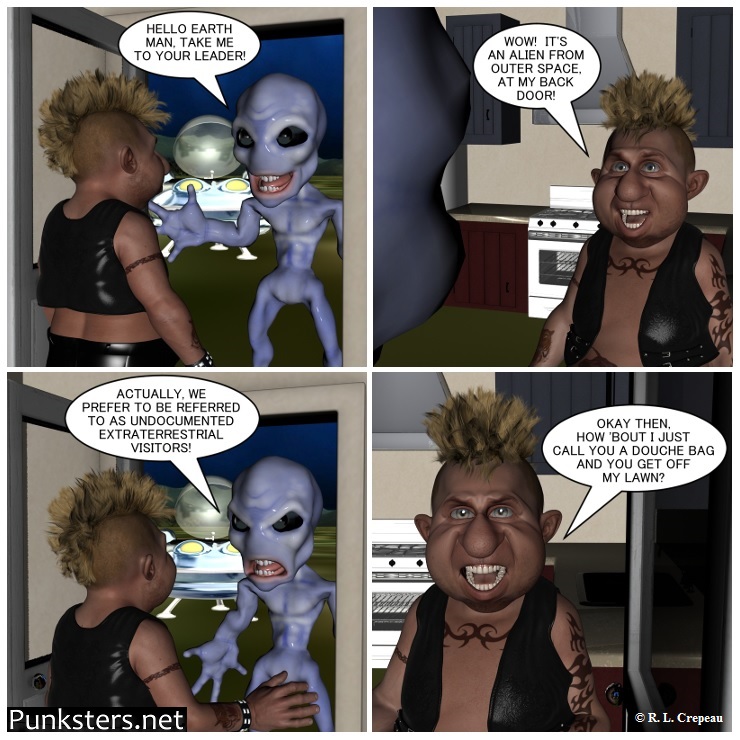 Punksters.net punk rock comic strip # 087