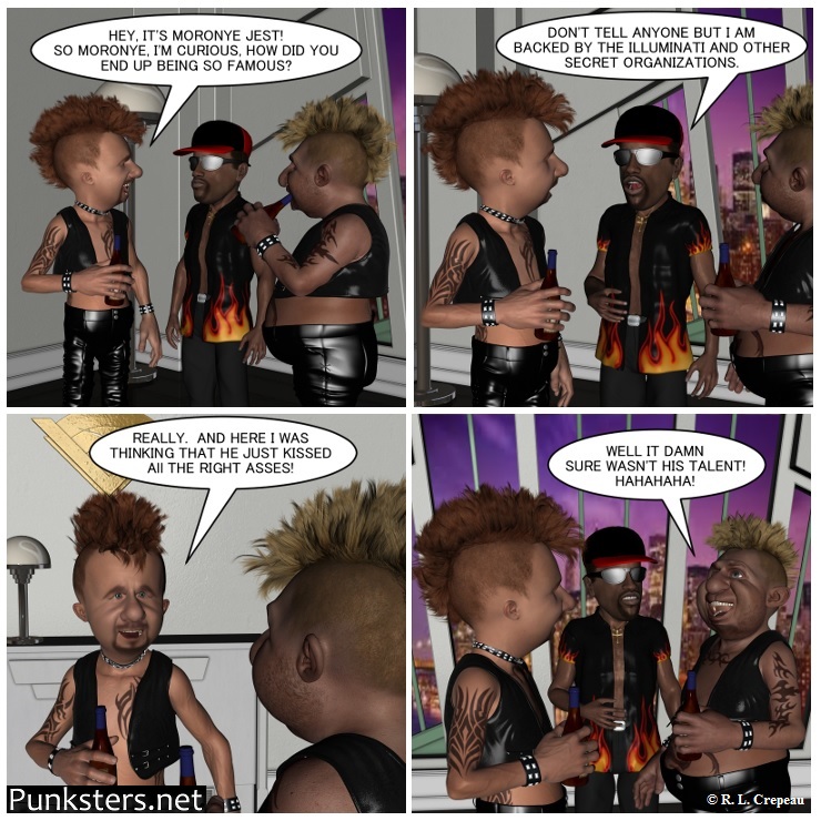 Punksters.net punk rock comic strip # 090