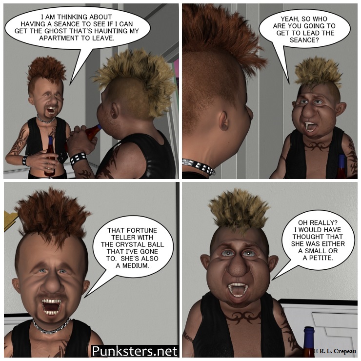 Punksters.net punk rock comic strip # 134 medium joke