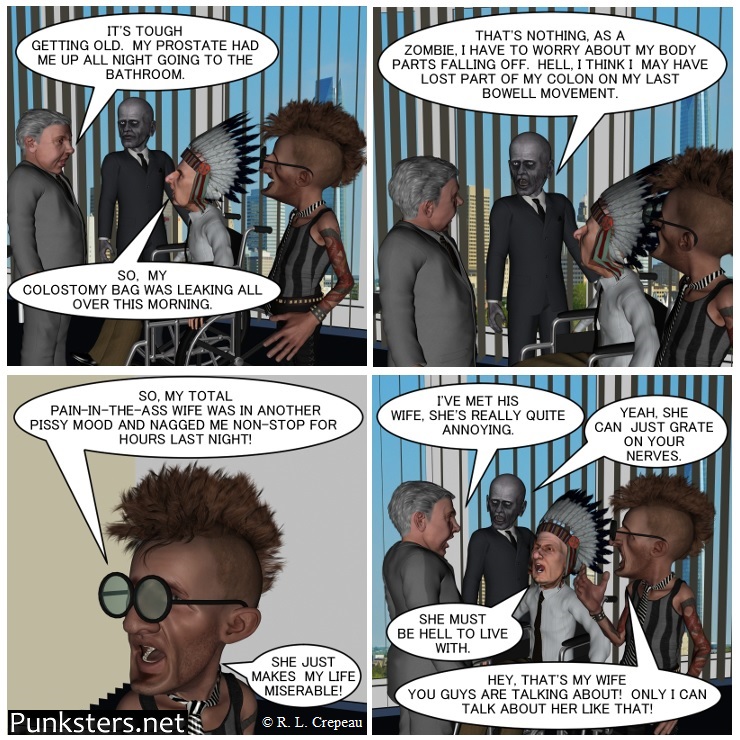 Punksters.net punk rock comic strip # 237 only i can say that about my wife comic strip