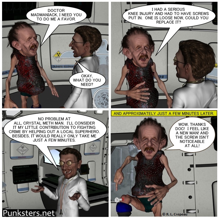 Punksters.net punk rock comic strip # 344 not a noticeable screw  comic strip